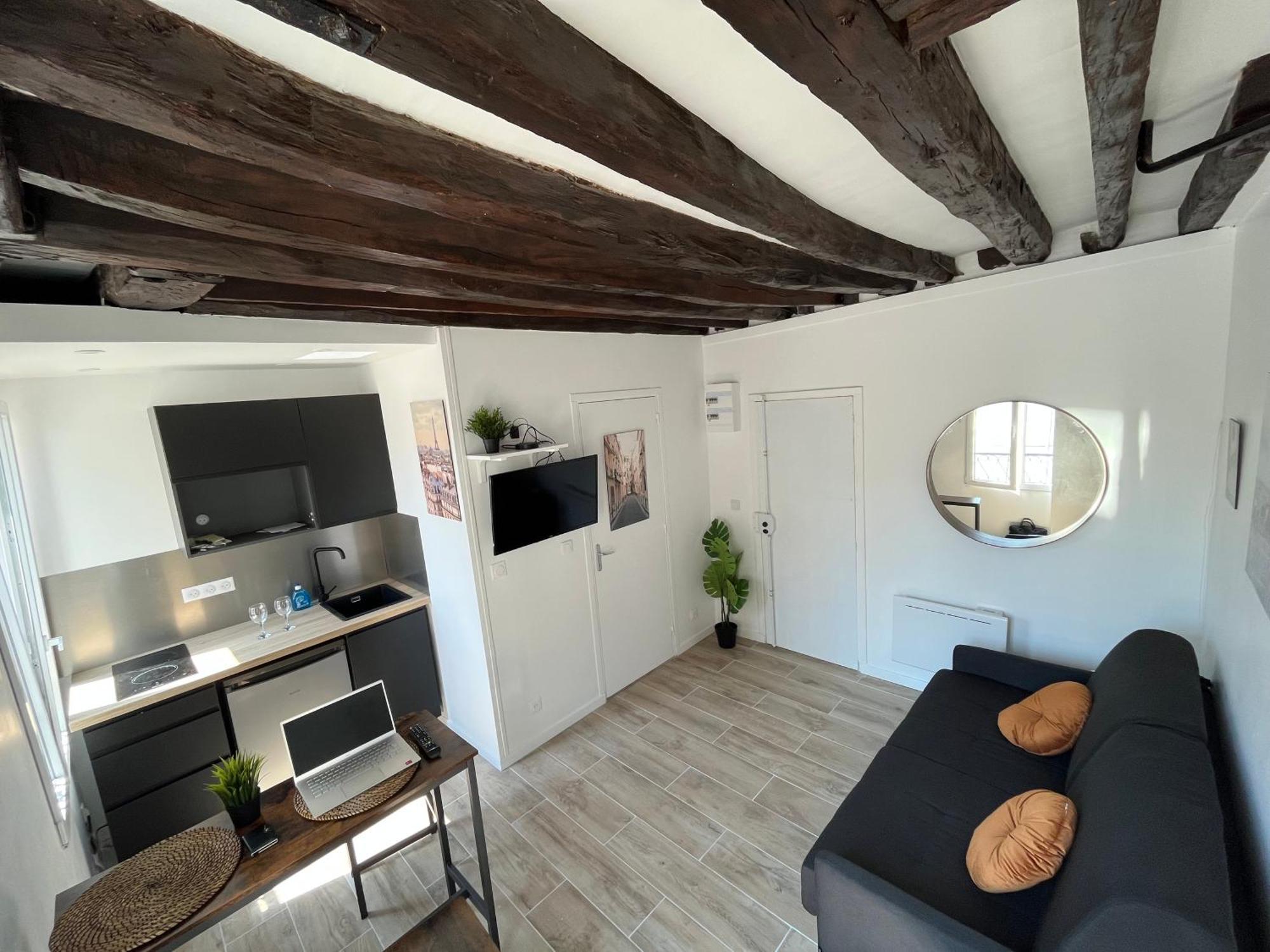Charmant Studio Au Coeur Du Marais Paris Exterior foto